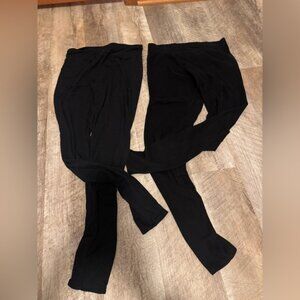 Lot of (2) Cuddll Duds, size SMALL black-climate right & softwear stretch